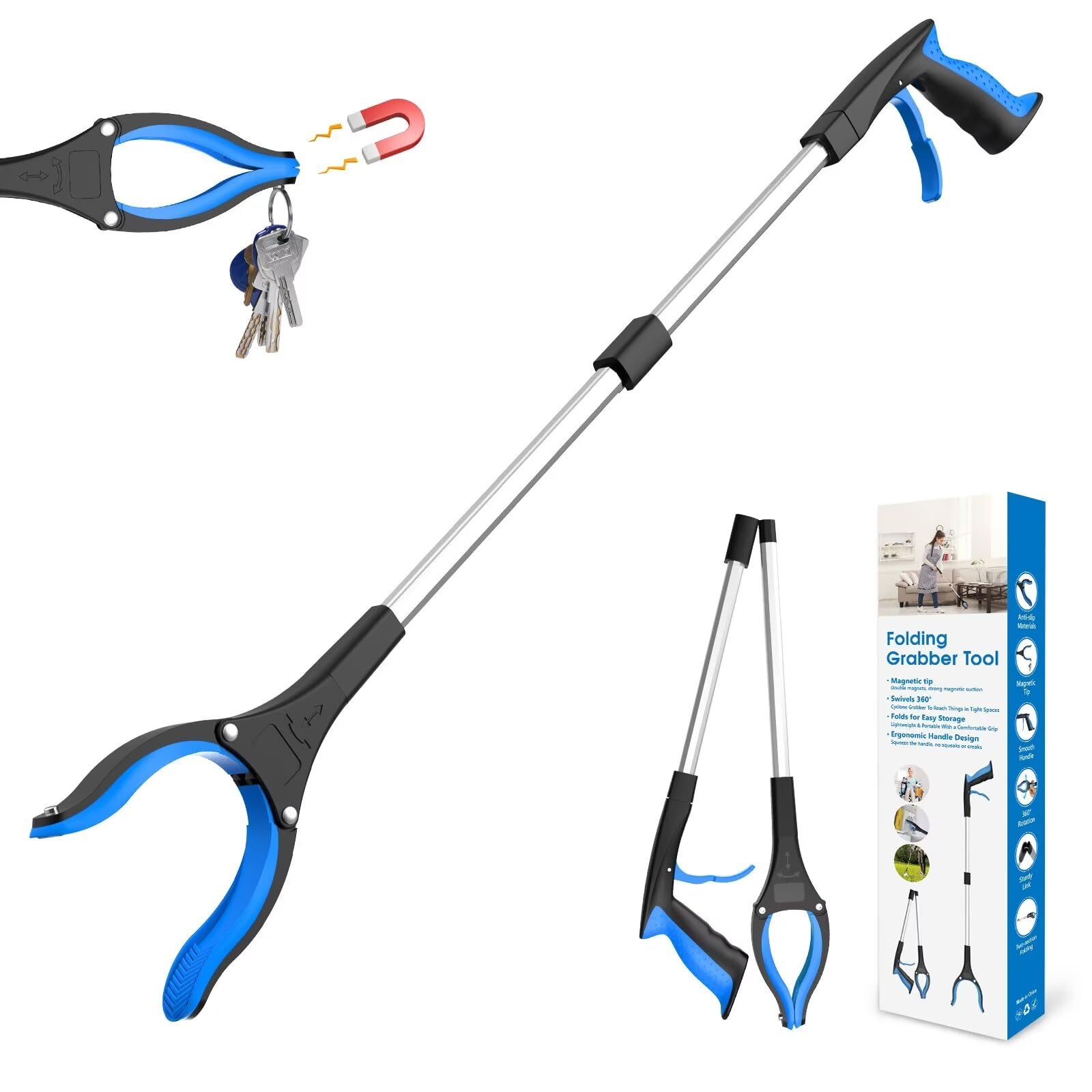 32 inch grabber reacher tool image 1
