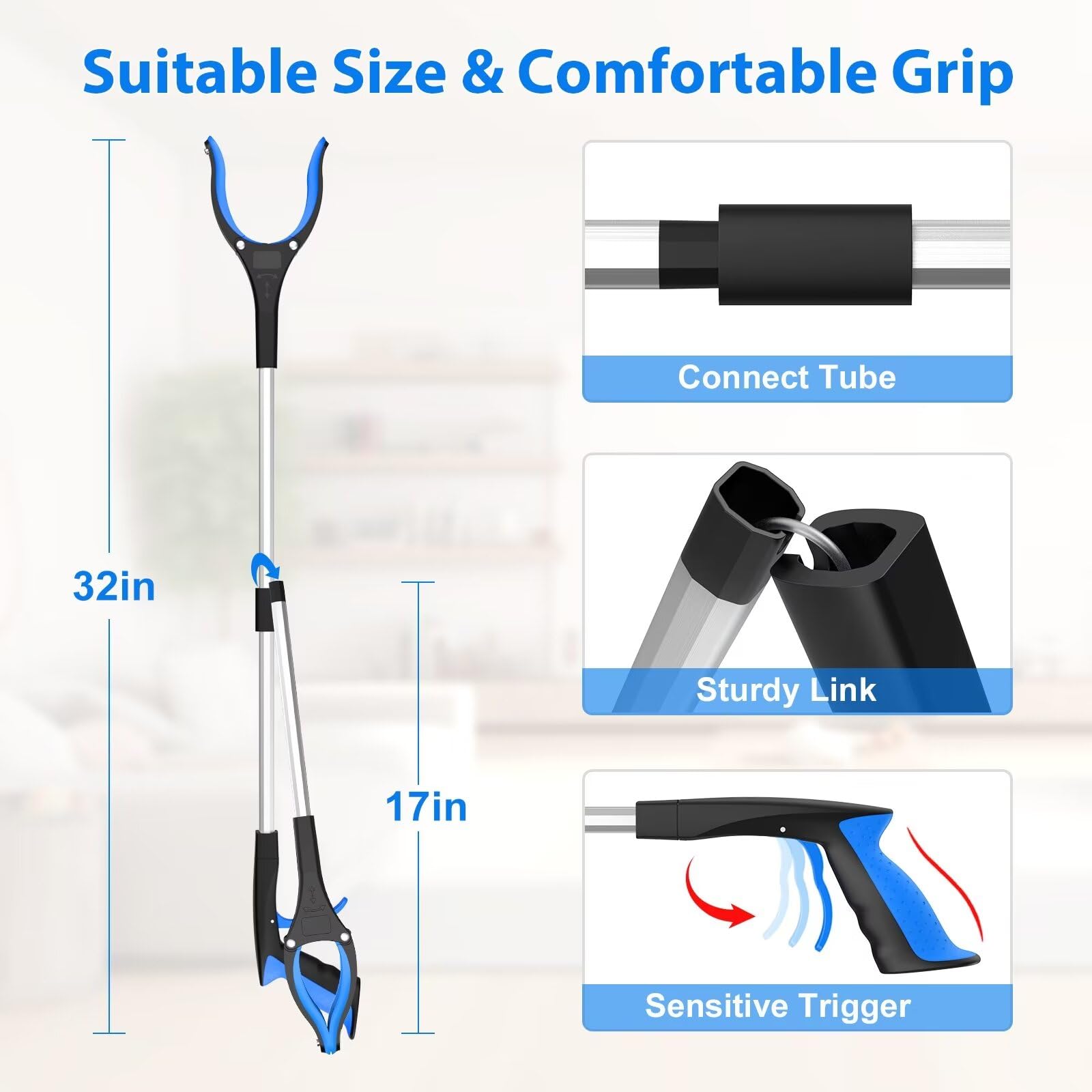 32 inch grabber reacher tool image 2