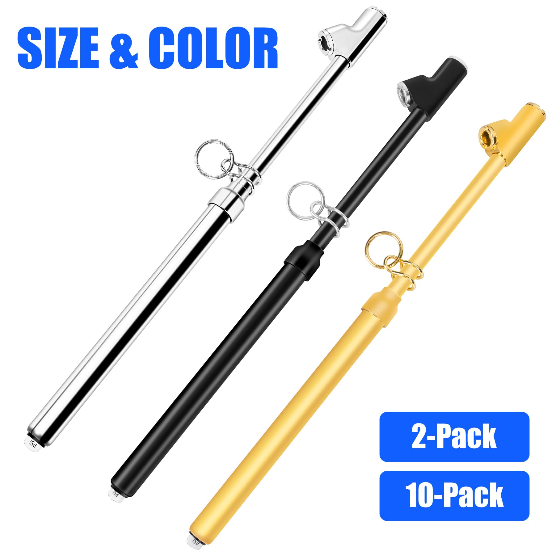 2-Pack Dual Head Tire Pressure Gauge - image 2