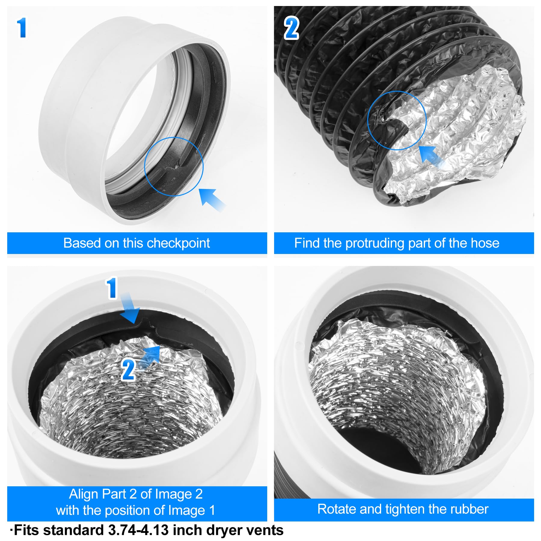 Heavy Duty 4-Inch Flexible Dryer Vent Hose - image 2