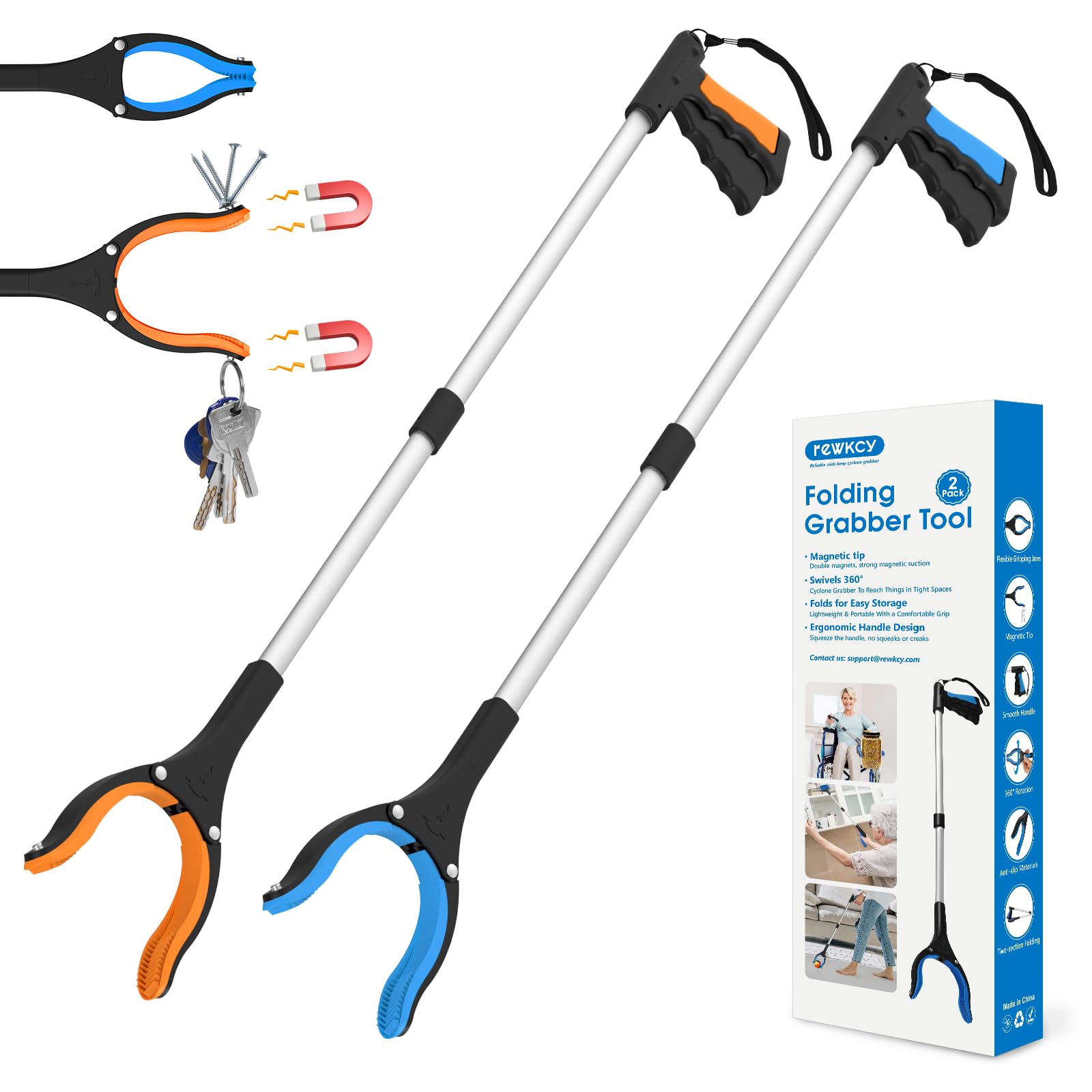 34 inch grabber reacher tool 2-pack main image