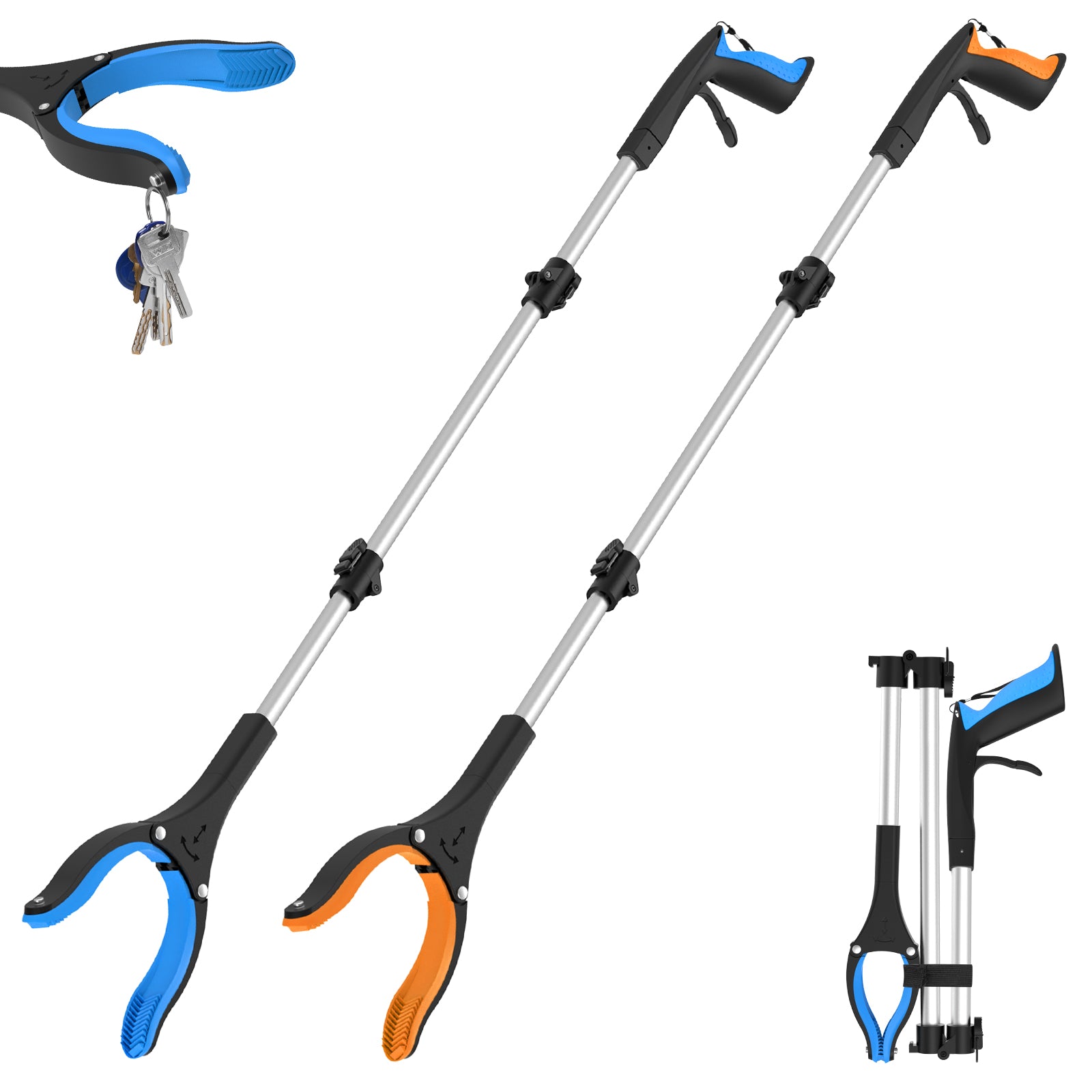 43 Inch Long Grabber Reacher Tool 2 Pack - Image 1